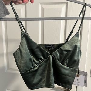 Satin tank bralette